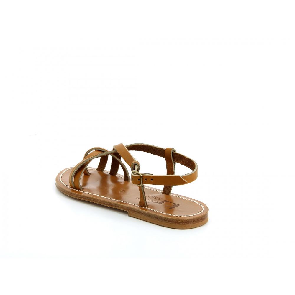 K.JACQUES MAJORCA Sandales Plates Cuir Pul Naturel