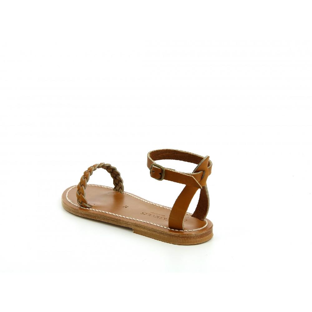 K.JACQUES MATHIS Sandales Plates Cuir Pul Naturel