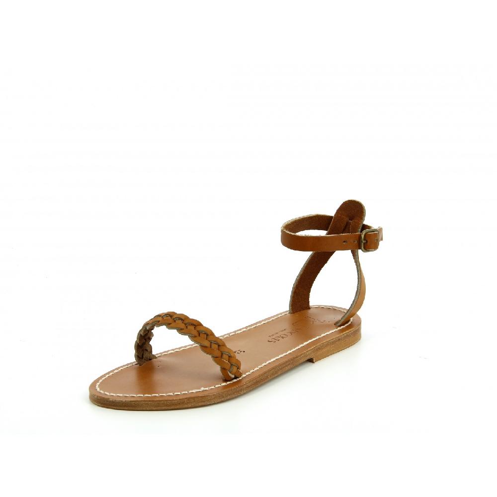 K.JACQUES MATHIS Sandales plates Cuir Pul Naturel