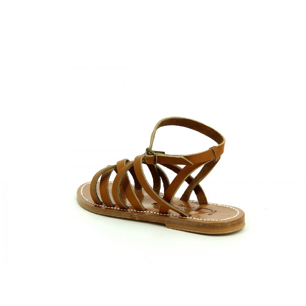 K.JACQUES MYCENES Sandales Plates Cuir Pul Naturel