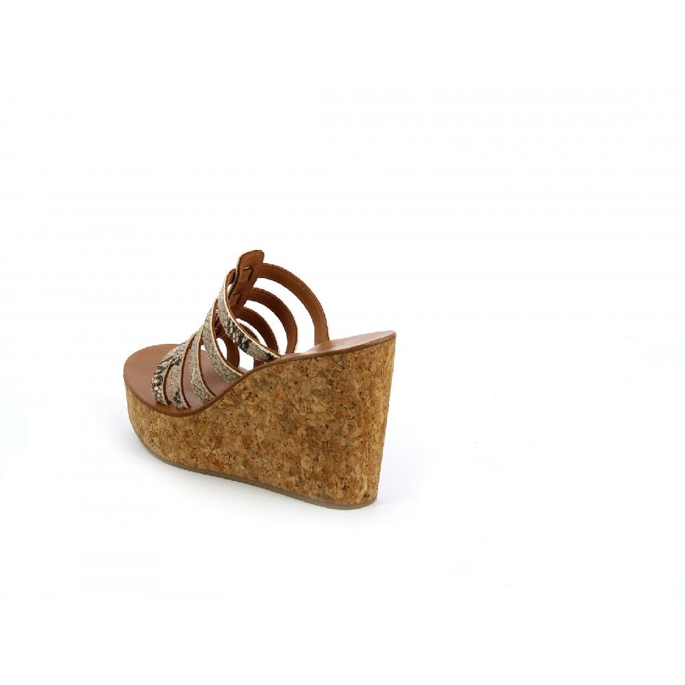 K.JACQUES OKANIA Femme Cuir Metyl Champan