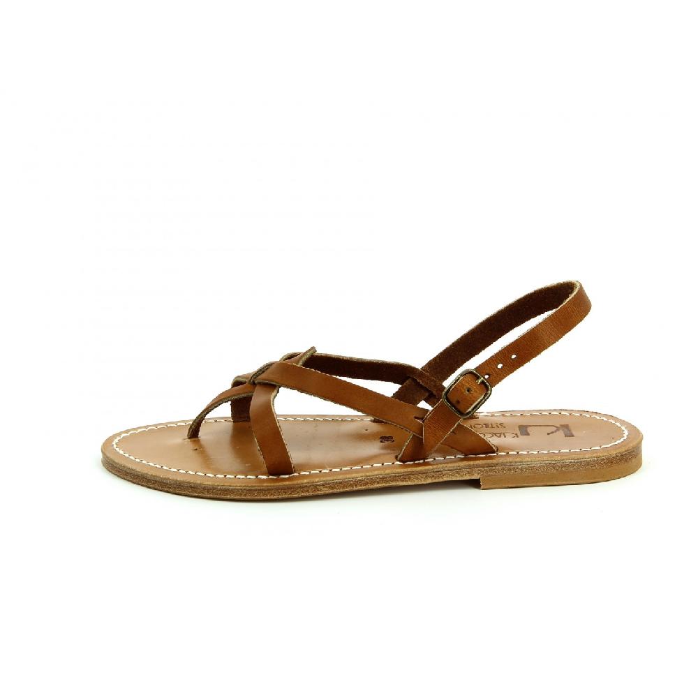 K.JACQUES ORION Sandales Plates Cuir Pul Naturel
