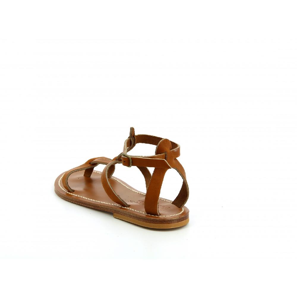 K.JACQUES PANDA Sandales Plates Cuir Pul Naturel