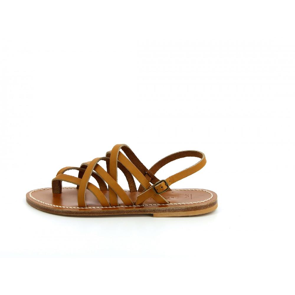 K.JACQUES PANDORA Sandales Plates Cuir Pul Naturel