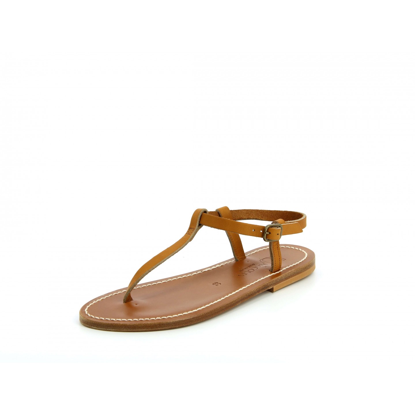 K.JACQUES PETRONE Sandales plates Cuir Pul Naturel