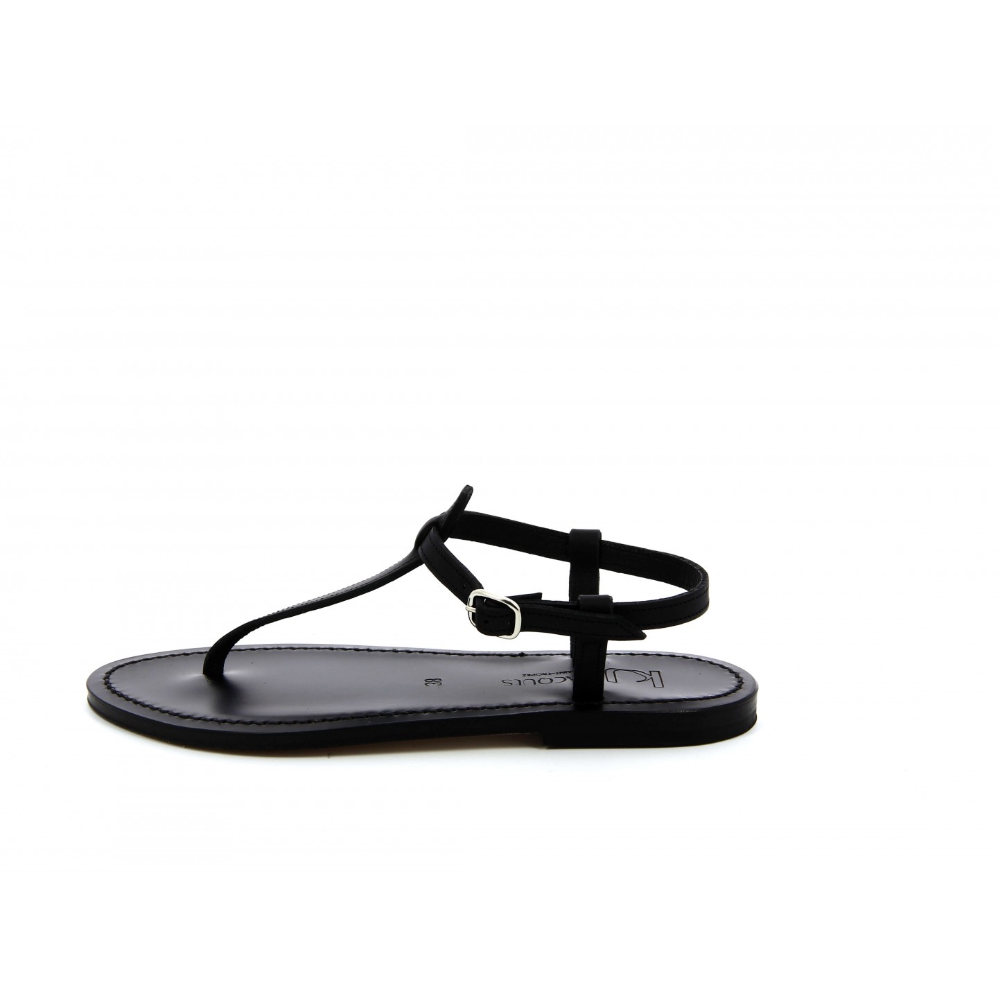 K.JACQUES PICON EBENE Femme Cuir Pul Noir