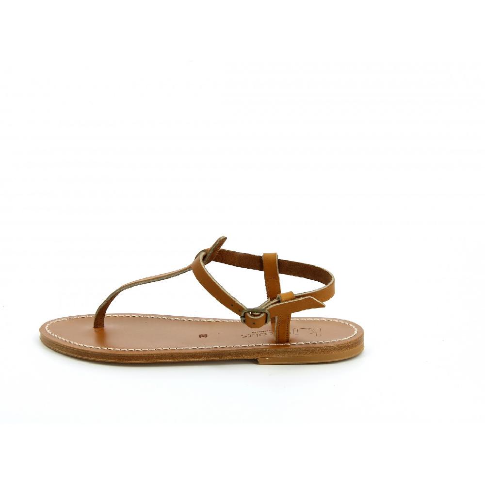 K.JACQUES PICON Sandales Plates Cuir Odéon Blanc