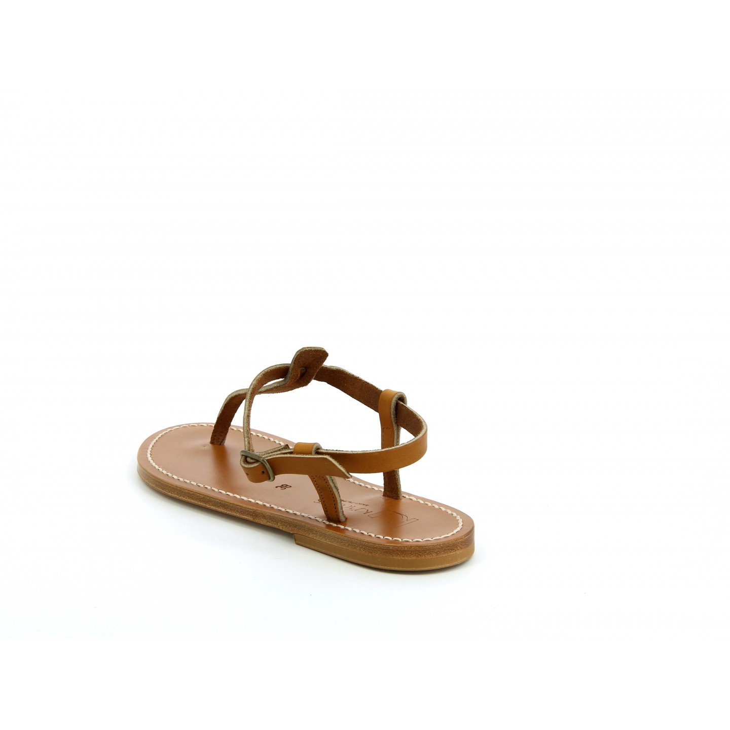 K.JACQUES PICON Sandales Plates Cuir Odéon Blanc