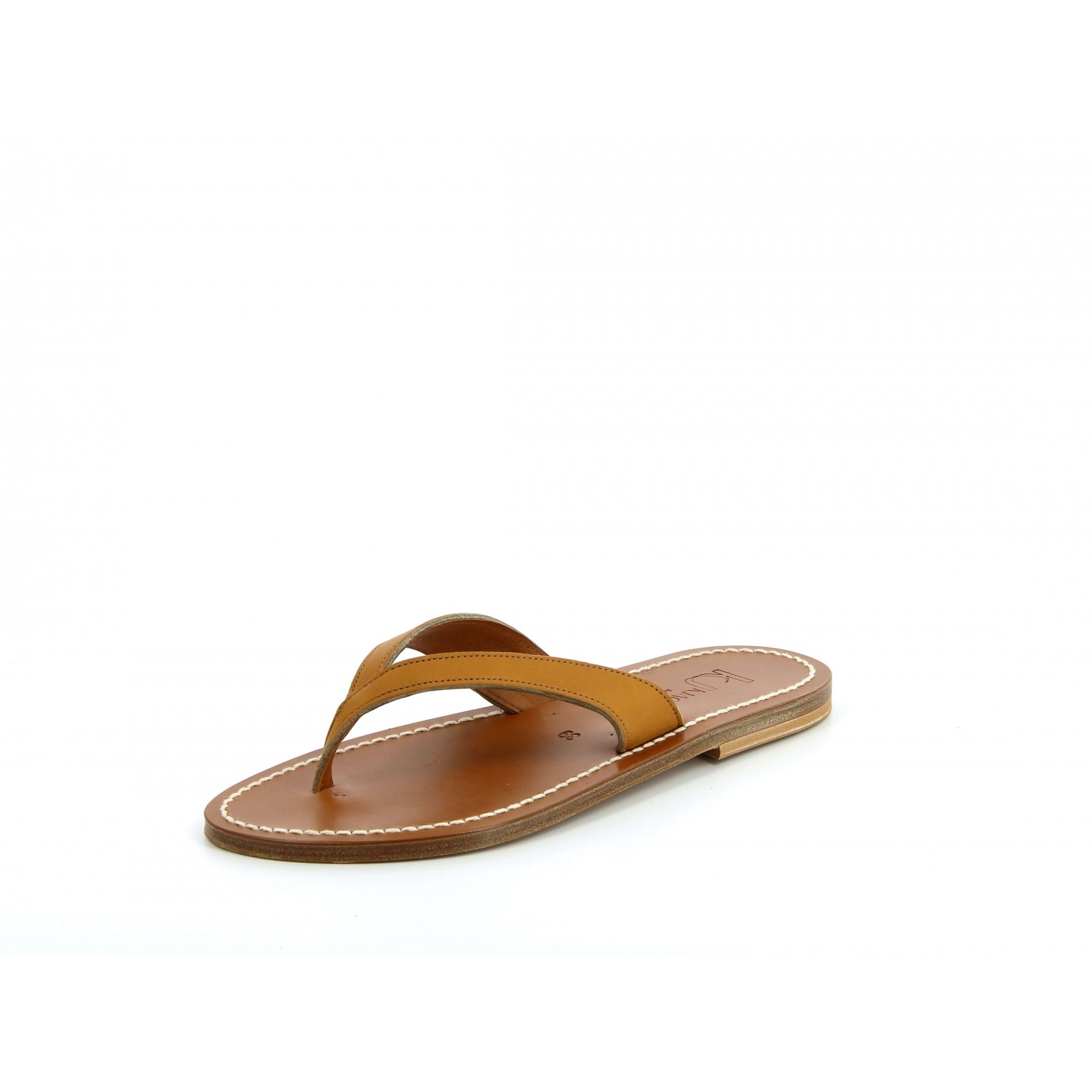 K.JACQUES POPEE Sandales plates Cuir Pul Naturel