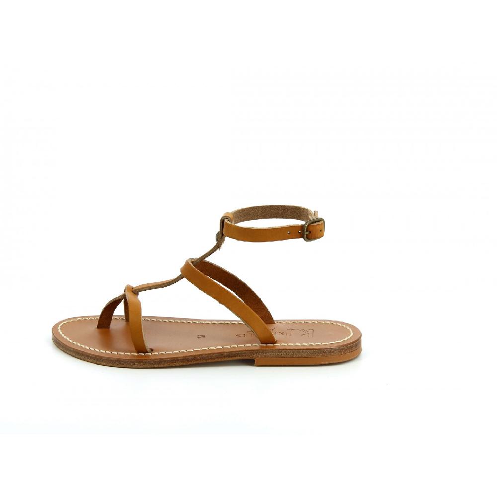 K.JACQUES PYREE Sandales Plates Cuir Pul Naturel