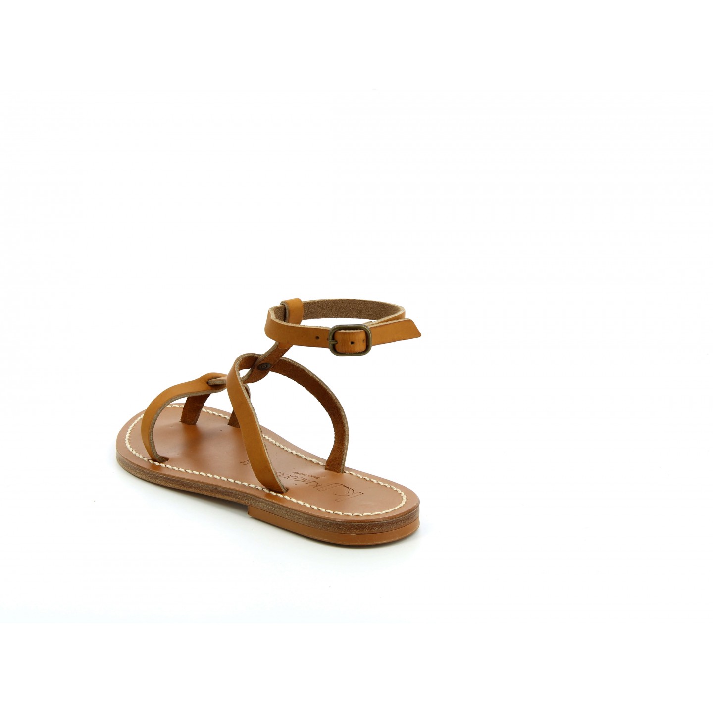 K.JACQUES PYREE Sandales Plates Cuir Pul Naturel