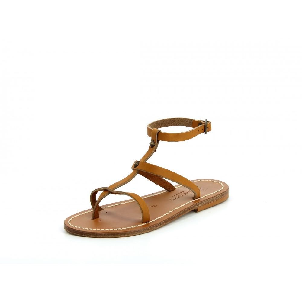 K.JACQUES PYREE Sandales plates Cuir Pul Naturel