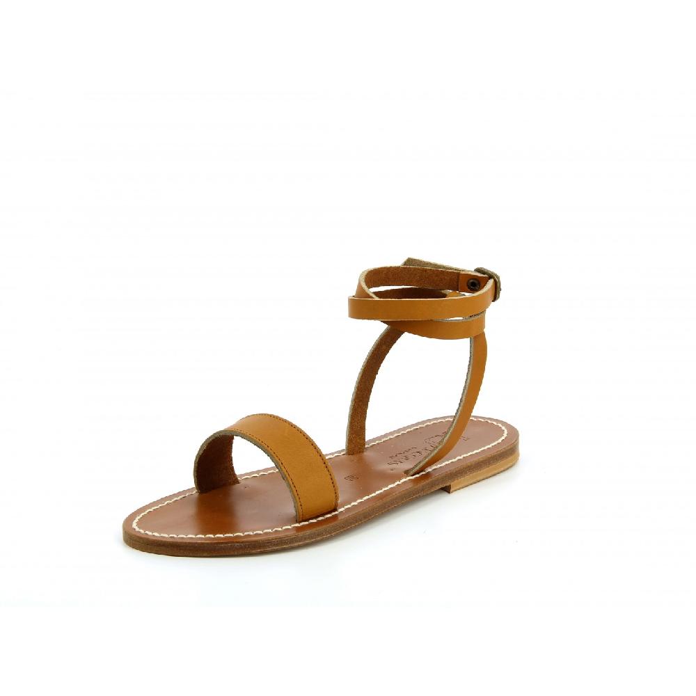 K.JACQUES STRABON Sandales Plates Cuir Pul Naturel