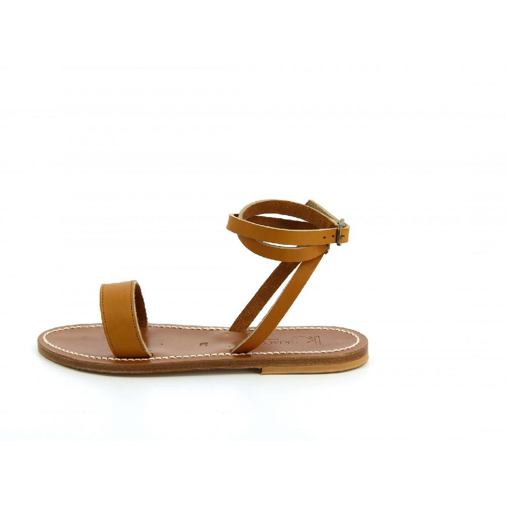 K.JACQUES STRABON Sandales Plates Cuir Pul Naturel