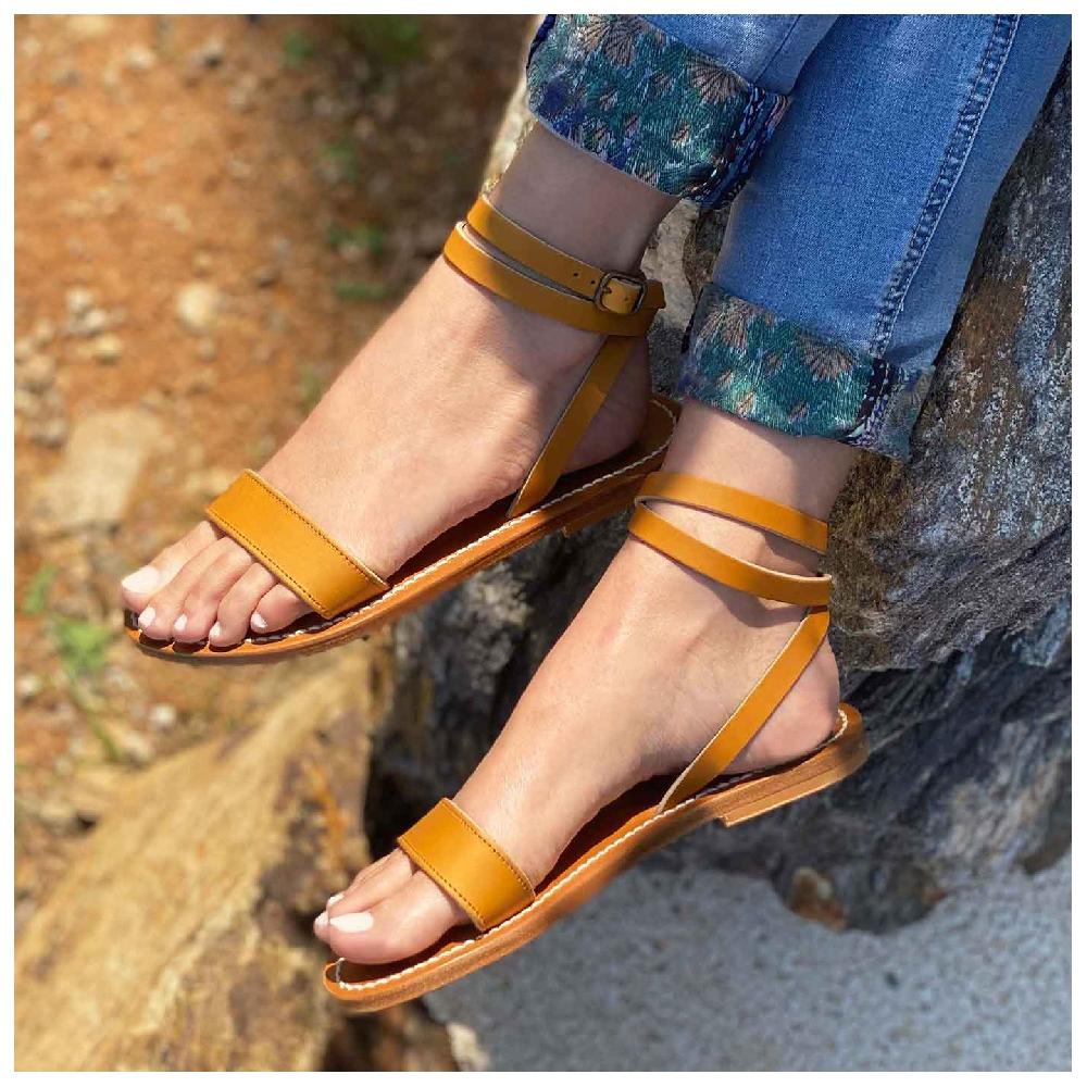 K.JACQUES STRABON Sandales plates Cuir Pul Naturel