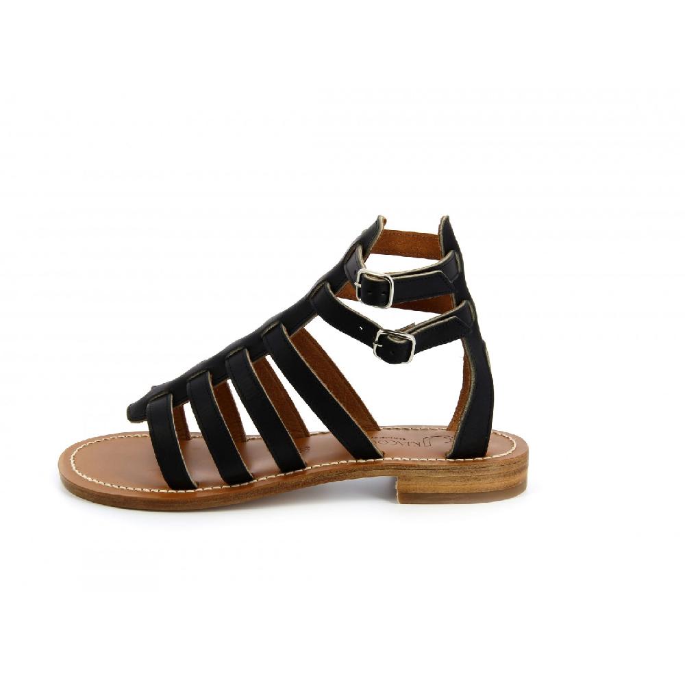 K.JACQUES SYBARIS Femme Cuir Pul Noir