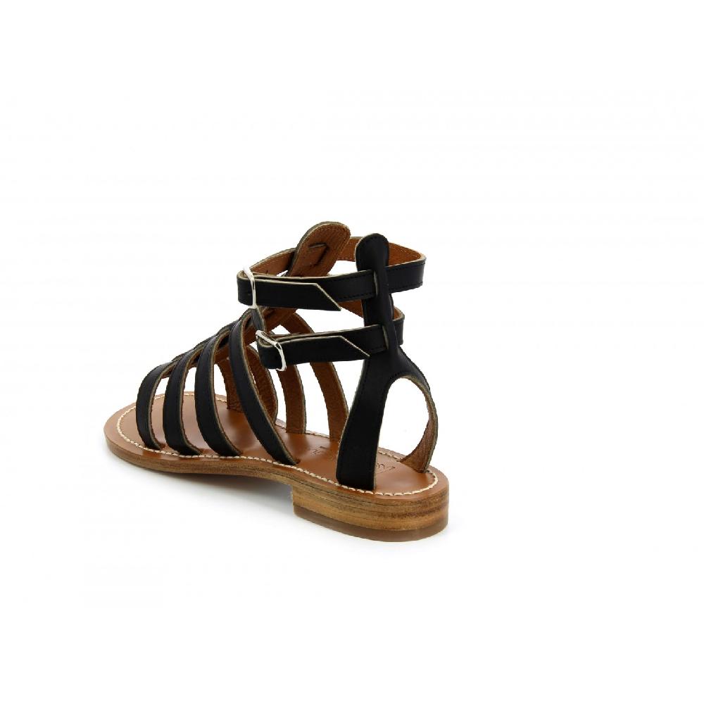 K.JACQUES SYBARIS Femme Cuir Pul Noir