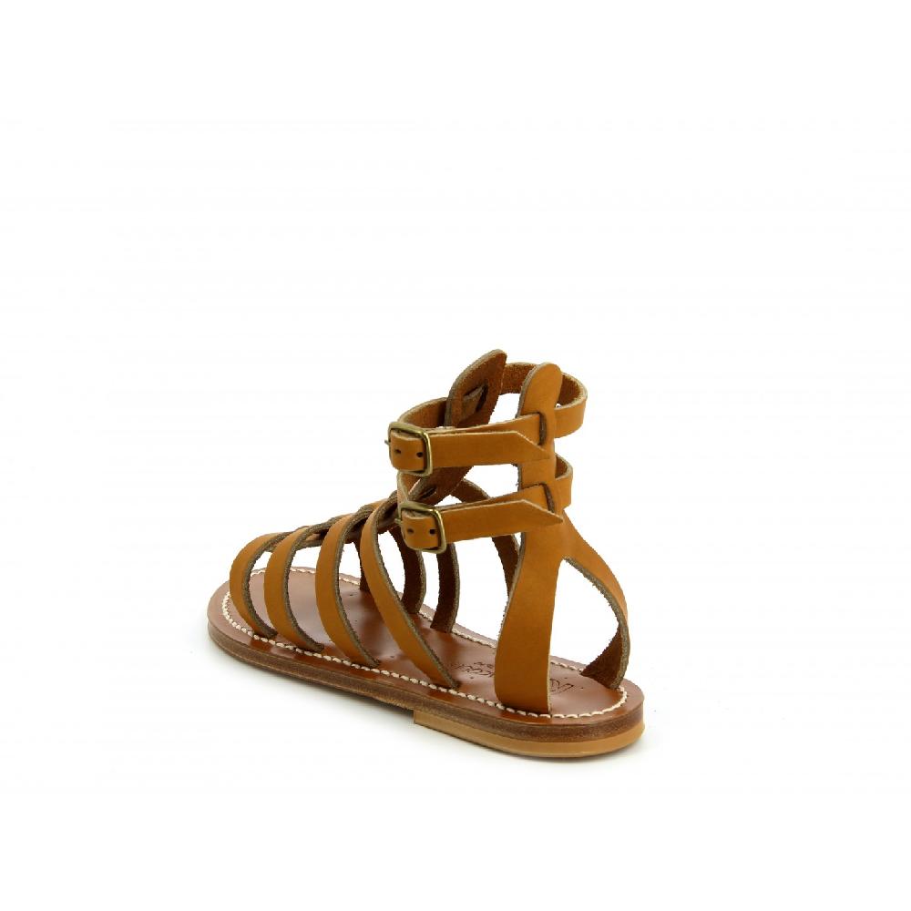 K.JACQUES TALINE Sandales Plates Cuir Pul Naturel