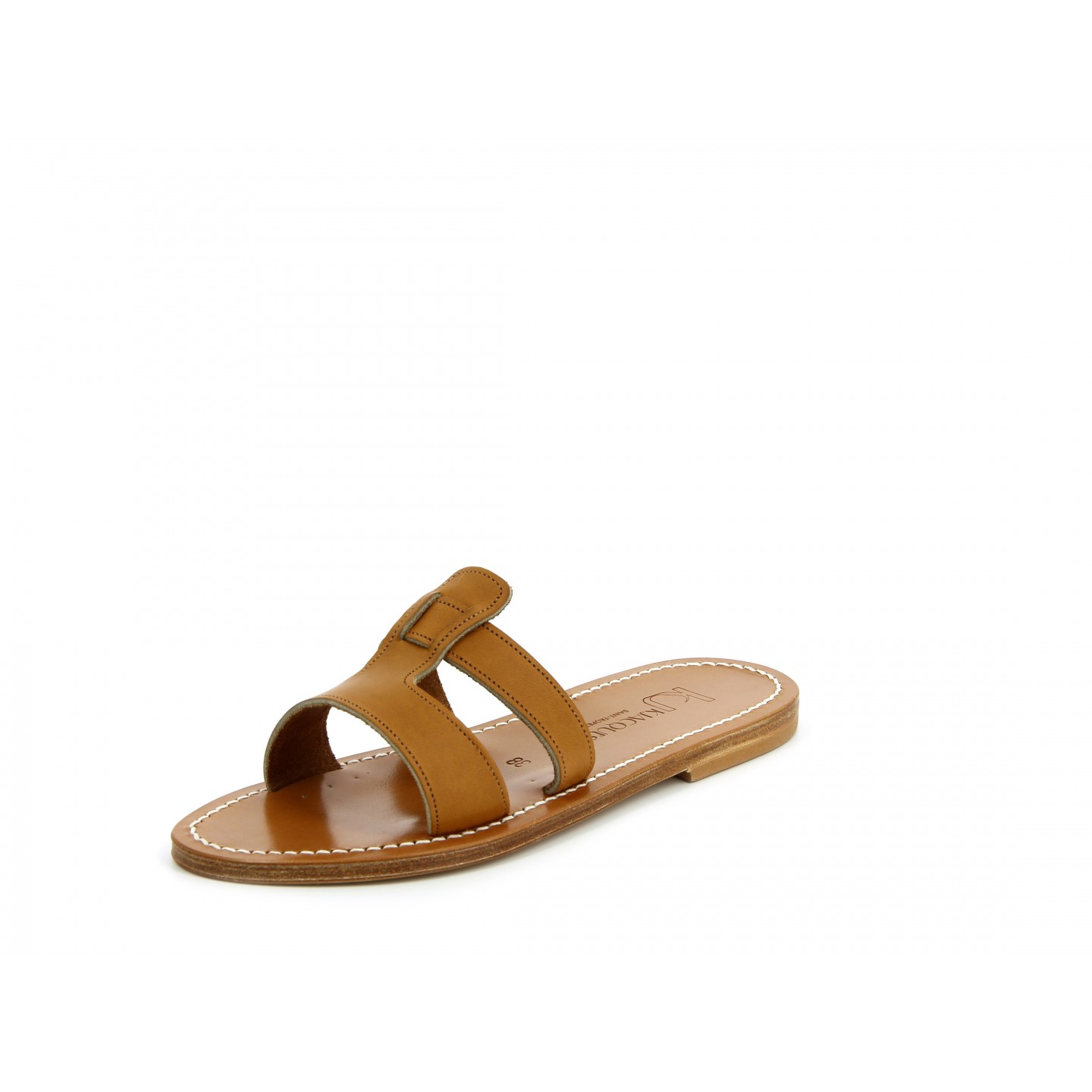 K.JACQUES THANOS Sandales plates Cuir Pul Naturel