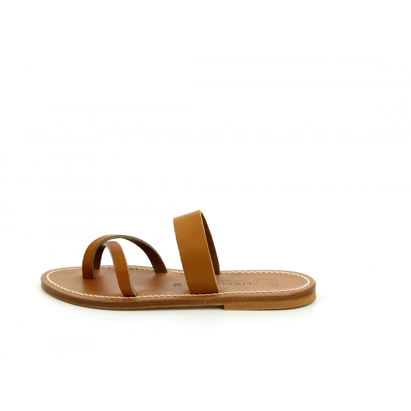 K.JACQUES TONKIN Sandales Plates Cuir Pul Naturel