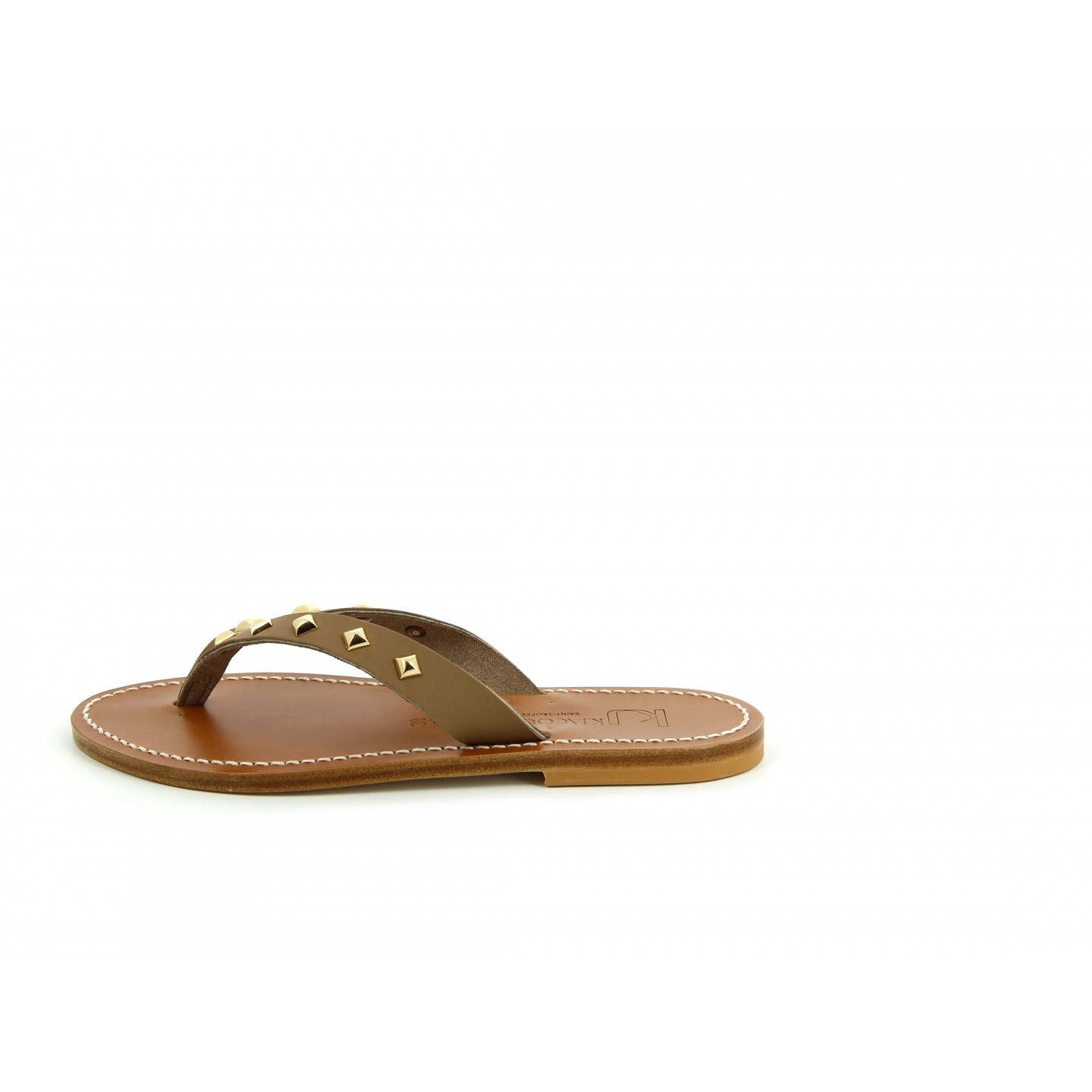 K.JACQUES TORINOPYR Femme Cuir Pul Taupe - Or