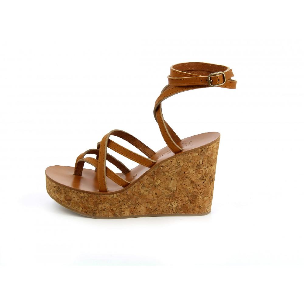 K.JACQUES TRISULA Femme Cuir Pul Noir