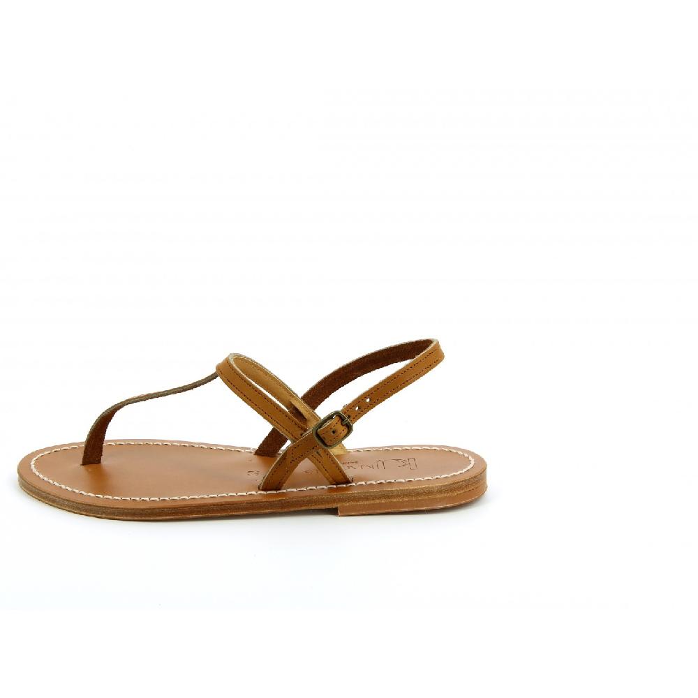 K.JACQUES VALERIE Sandales Plates Cuir Pul Naturel