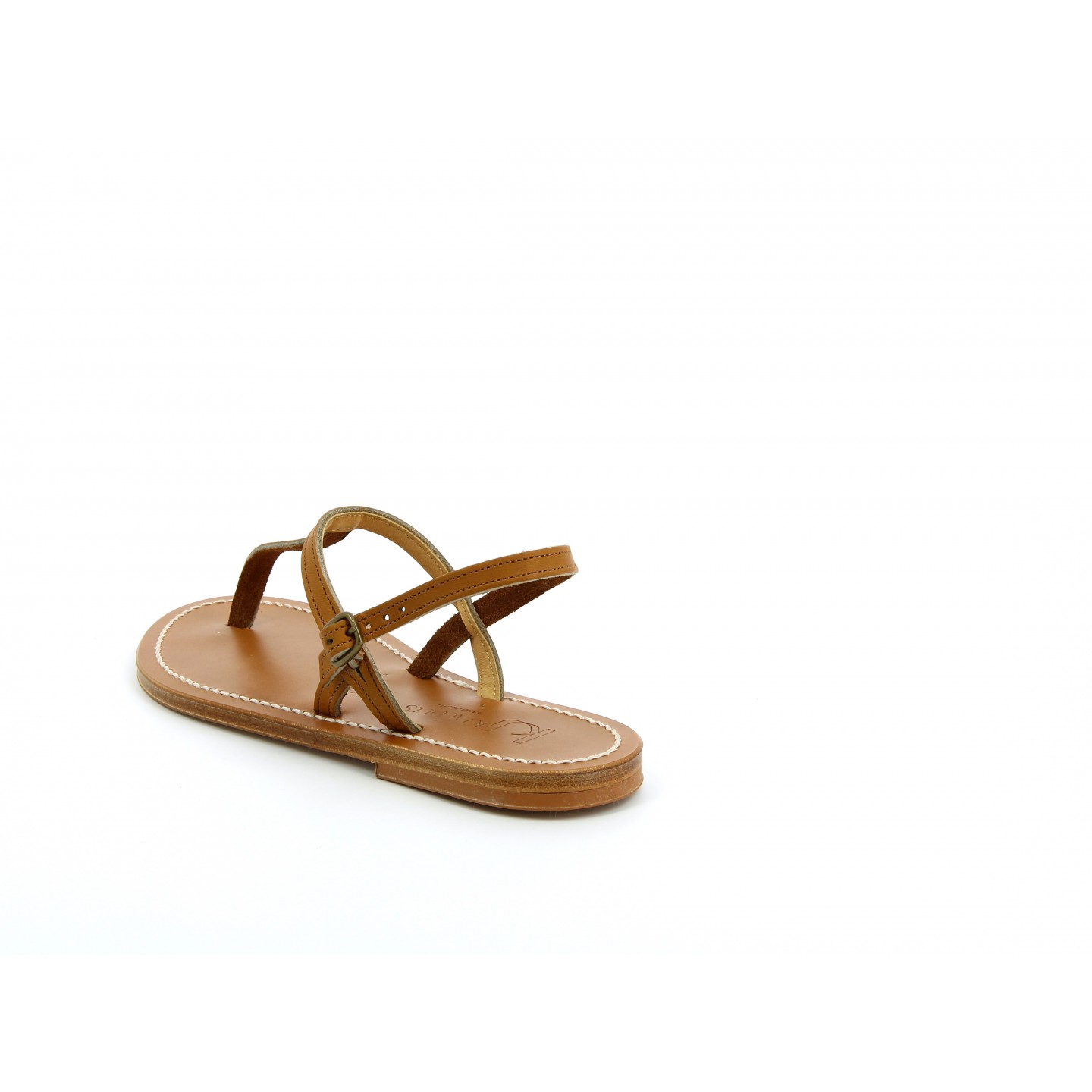 K.JACQUES VALERIE Sandales Plates Cuir Pul Naturel