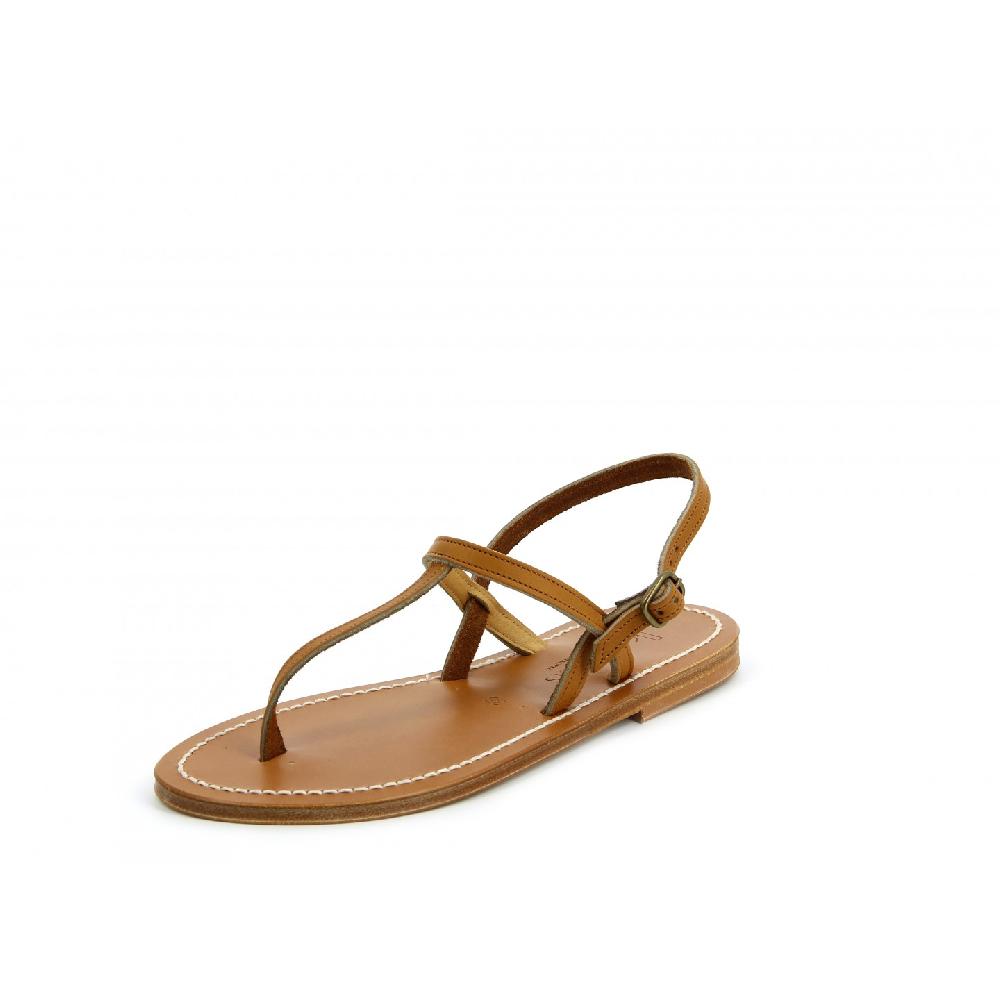 K.JACQUES VALERIE Sandales plates Cuir Pul Naturel