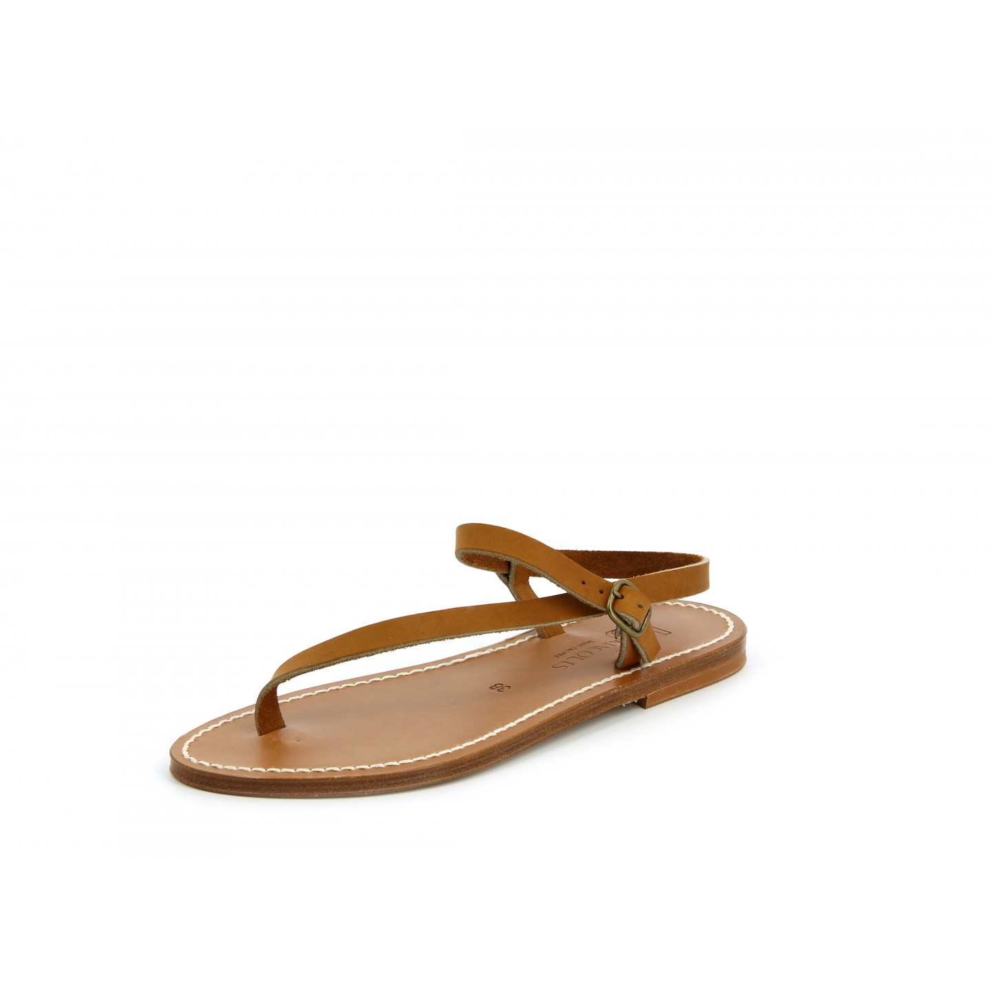 K.JACQUES VASSILI Sandales Plates Cuir Pul Naturel