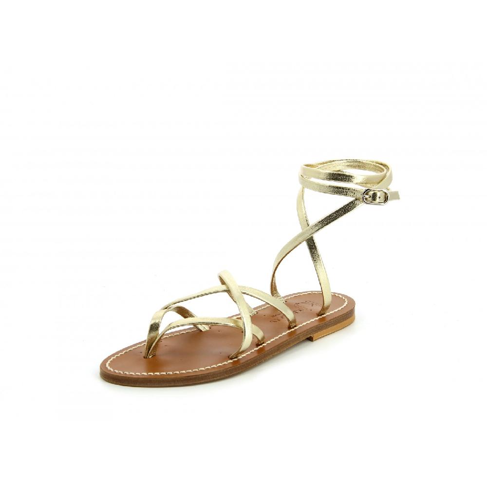 K.JACQUES ZENOBIE Sandales Plates Cuir Kampal Duna