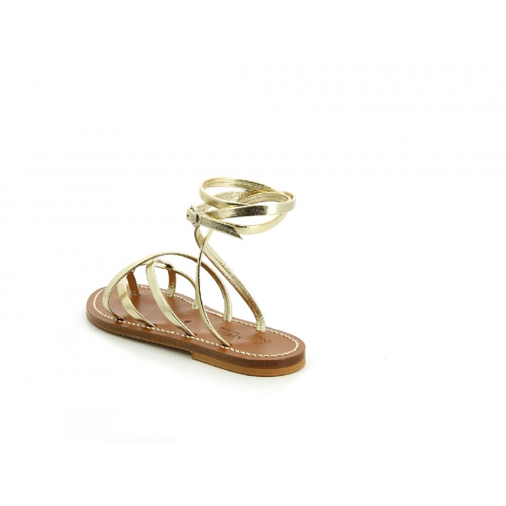 K.JACQUES ZENOBIE Sandales Plates Cuir Kampal Duna