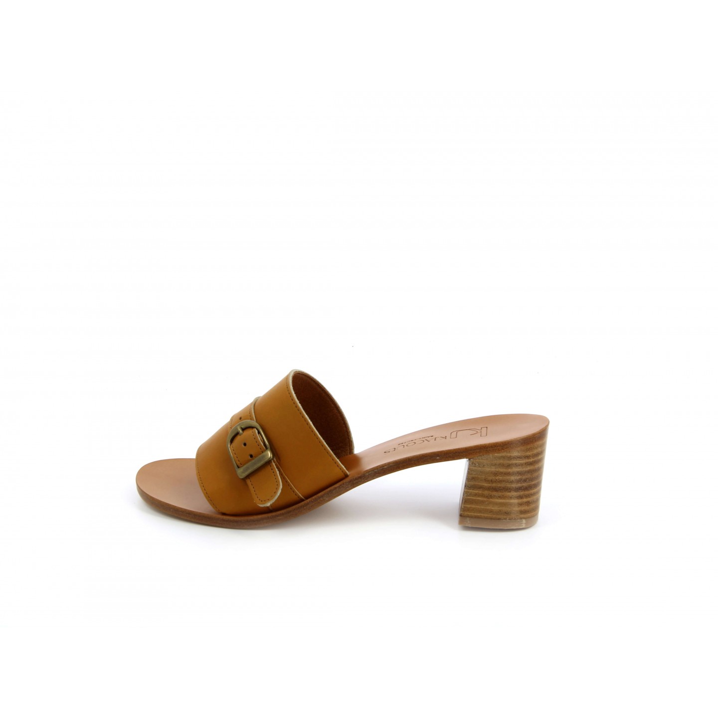 K.JACQUES MARAVILLA Sandales à Talons Cuir Pul Kaki