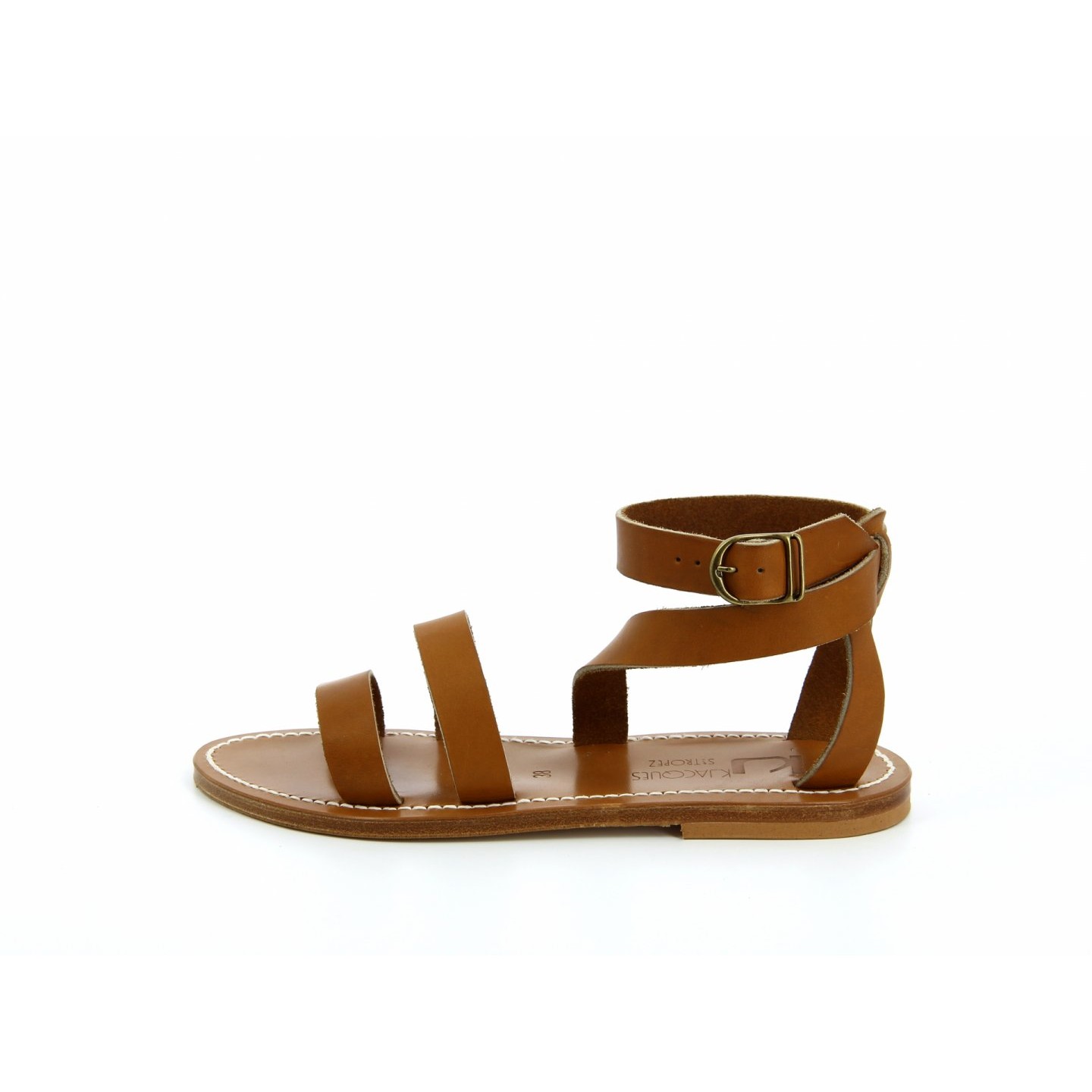 K.JACQUES MINOTAURE Sandales Plates Cuir Pul Naturel