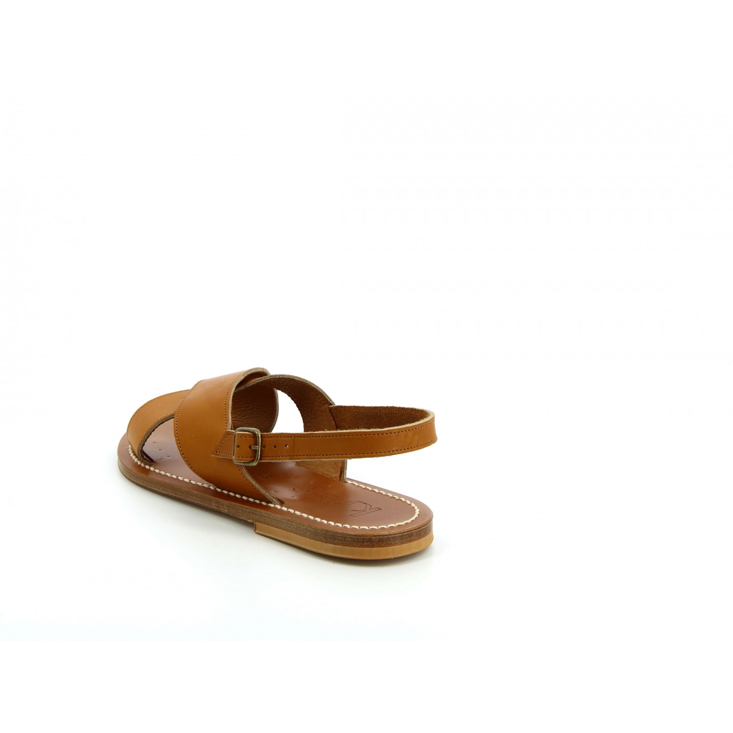 K.JACQUES OSORNO Sandales Plates Cuir Velours Solar