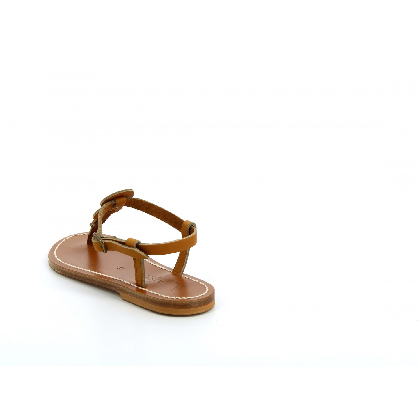 K.JACQUES PYTHAGORE Sandales Plates Cuir Pul Naturel