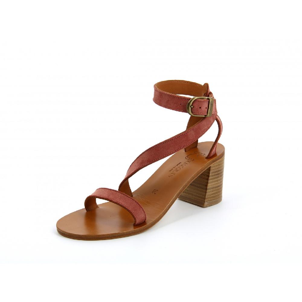 K.JACQUES SERAPHINE Sandales à talons Cuir Velours Rose Down