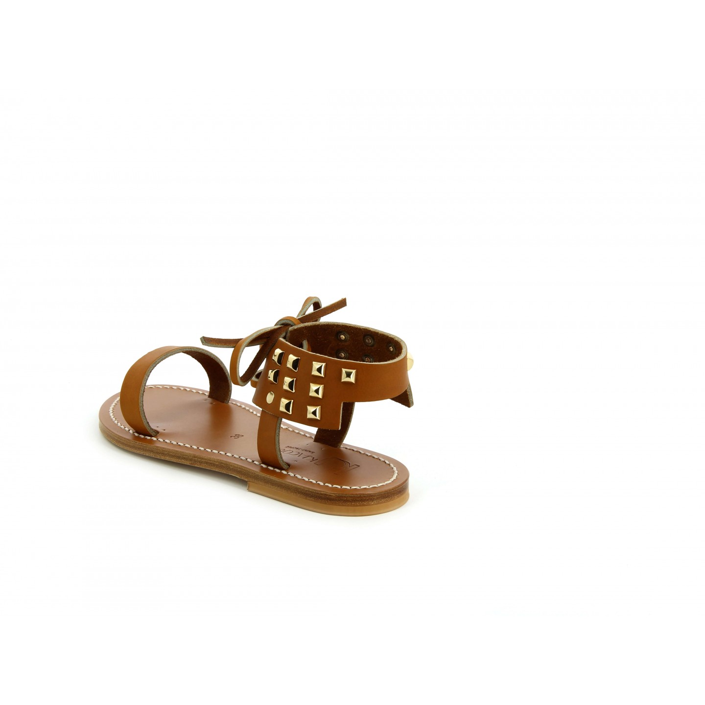 K.JACQUES TARTAPYR Sandales Plates Cuir Pul Naturel