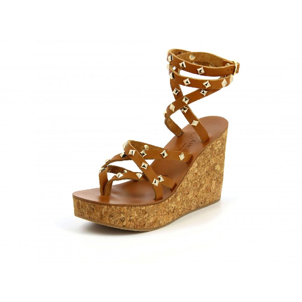 K.JACQUES TRISULAPYR Sandales compensées Cuir Pul Naturel Or