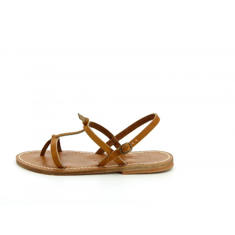 K.JACQUES VIOLETTA Sandales Plates Cuir Pul Naturel