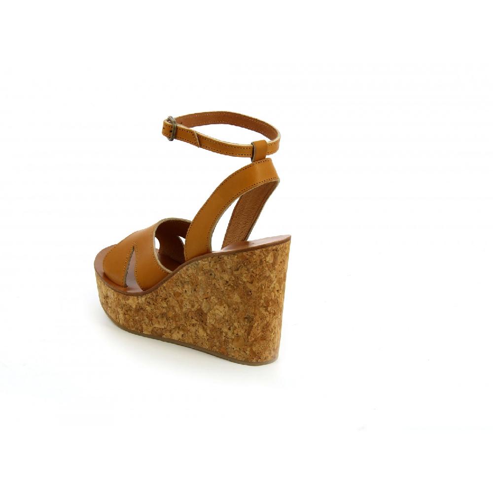 K.JACQUES YOKO Sandales Compensées Cuir Pul Naturel