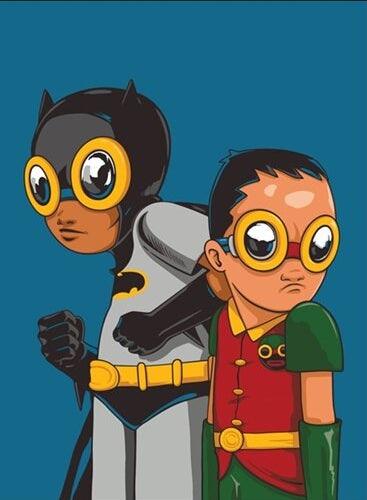 k.olin tribu Print DYNAMIC DUO by Hebru Brantley