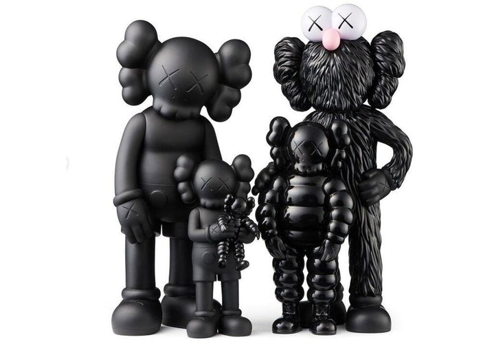 k.olin tribu Sculpture FAMILY SET BLACK by KAWS