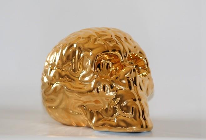k.olin tribu Skull Brain 'GOLD' by Emilio Garcia