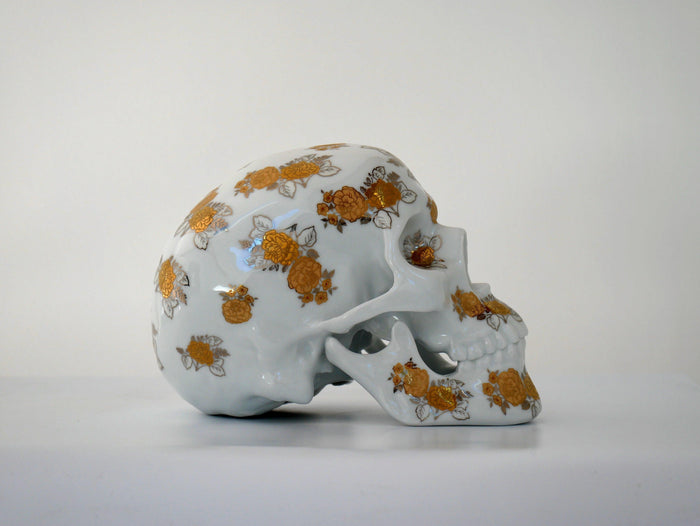 K.olin Tribu Skull Gold Flowers By NooN
