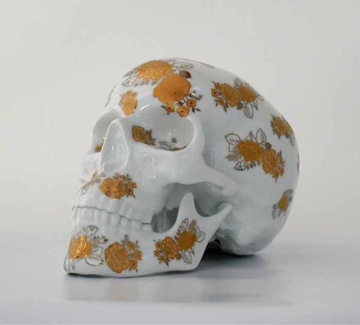 K.olin Tribu Skull Gold Flowers By NooN