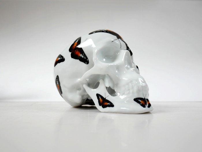 K.olin Tribu Skull Orange Butterfly By NooN