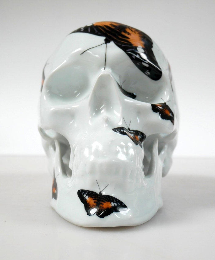 K.olin Tribu Skull Orange Butterfly By NooN