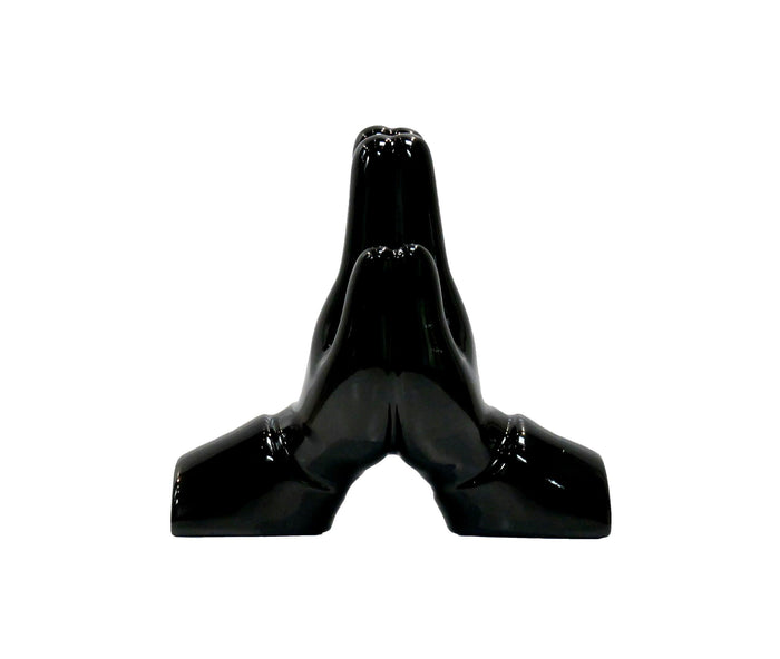 K.olin Tribu Pray Hands Black Porcelain By Matthew Lapenta