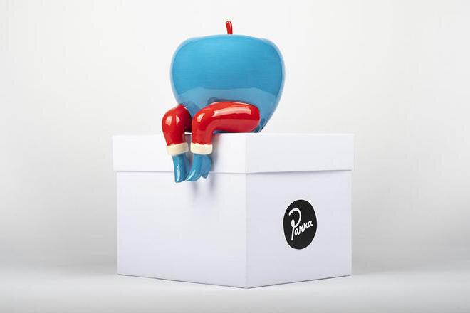 k.olin tribu Sculpture AN APPLE ON THE EDGE by PARRA